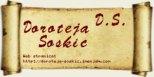 Doroteja Šoškić vizit kartica